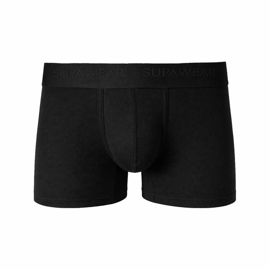 SUPAWEAR Ribbed Trunk Black