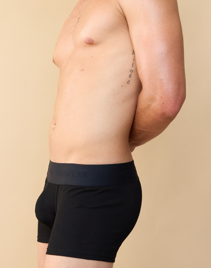 SUPAWEAR Ribbed Trunk Black