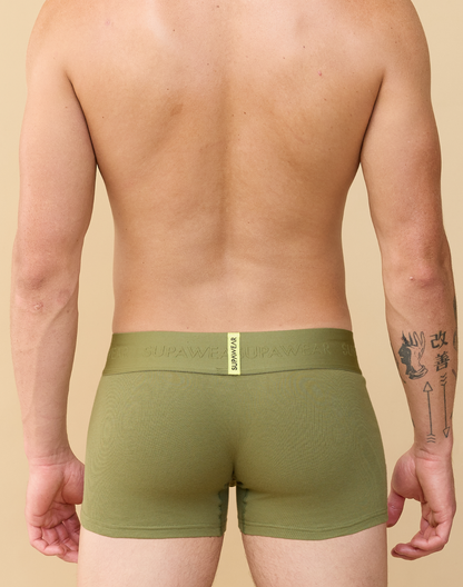 SUPAWEAR Ribbed Trunk Green
