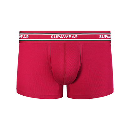 SUPAWEAR Ribbed Varsity Trunk Red