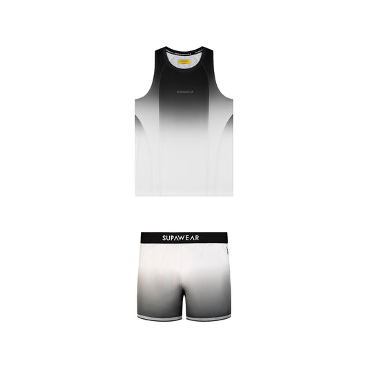 SUPAWEAR SPR Gradient Black/White Multipack 1x Singlet + 1x Shorts