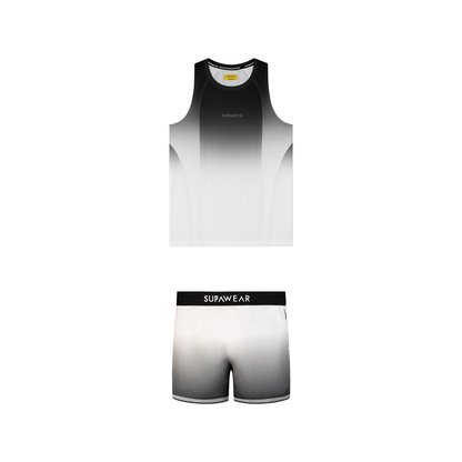 SUPAWEAR SPR Gradient Black/White Multipack 1x Singlet + 1x Shorts