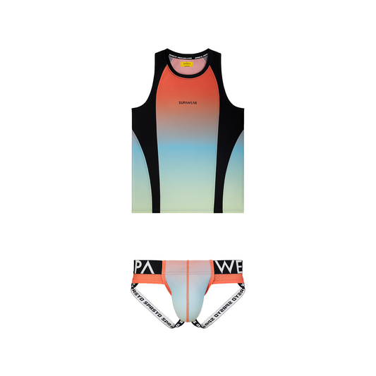 SUPAWEAR SPR Gradient Rainbow Multipack 1x Singlet + 1x Jockstrap
