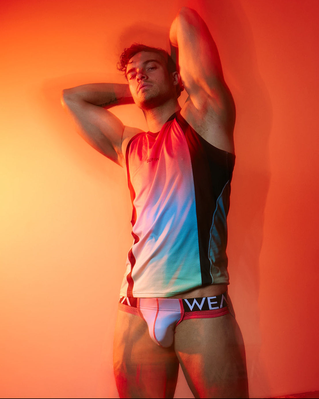 SUPAWEAR SPR Gradient Rainbow Multipack 1x Singlet + 1x Jockstrap
