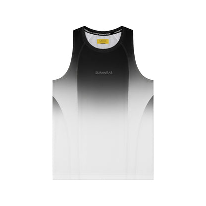 SUPAWEAR SPR Performance Gradient Singlet Black/White