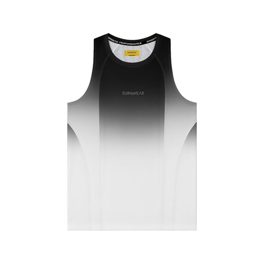 SUPAWEAR SPR Performance Gradient Singlet Black/White