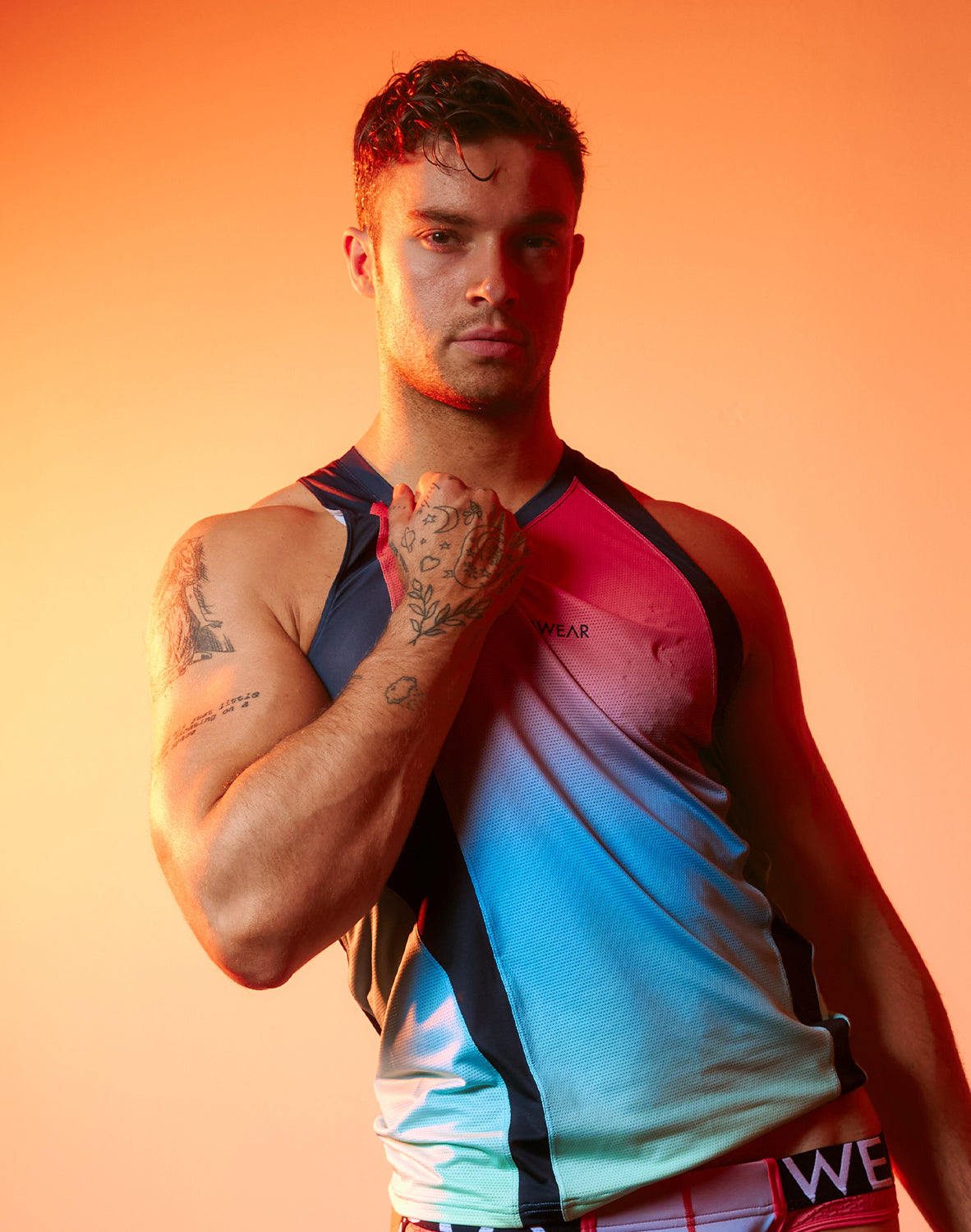 SUPAWEAR SPR Performance Gradient Singlet Rainbow
