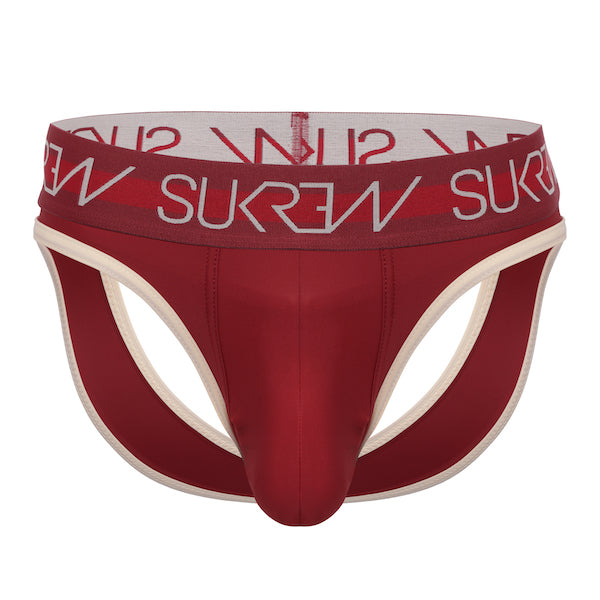 SUKREW V-Thong Multipack 1x Navy/Cream + 1x Burgundy/Cream