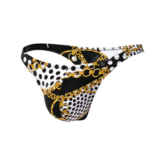TOF Paris Baroque Swim Thong Black
