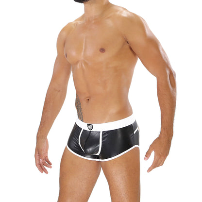 TOF Paris Fetish Bottomless Boxer Black/White