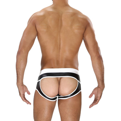 TOF Paris Fetish Bottomless Boxer Black/White