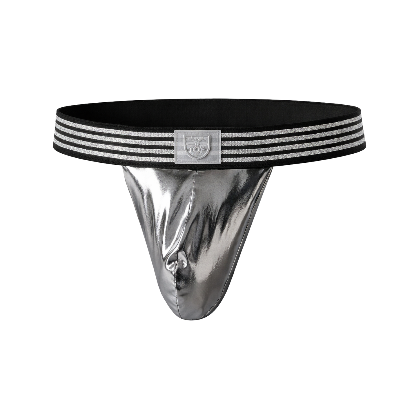 TOF Paris Metal Stringless Thong Silver