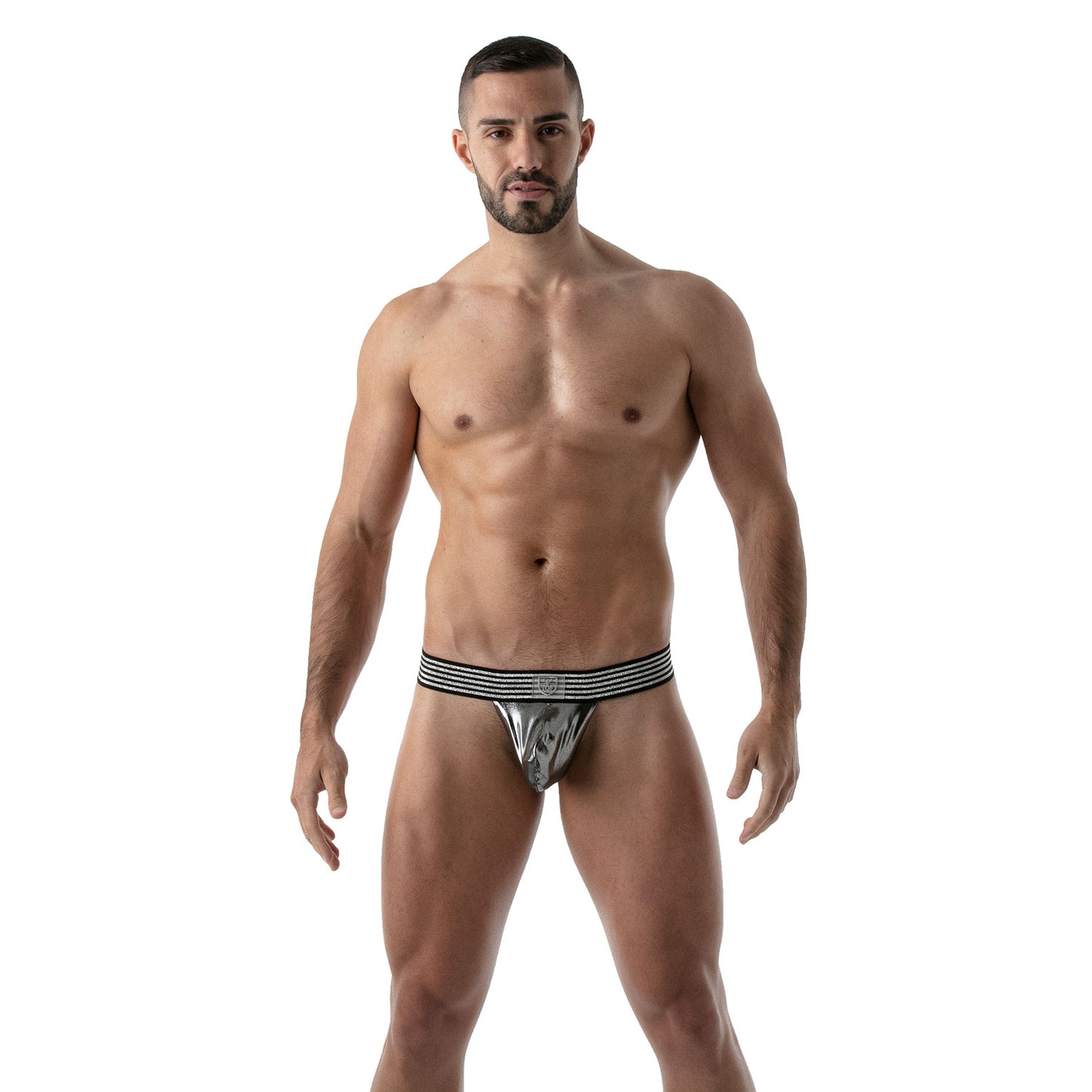TOF Paris Metal Stringless Thong Silver