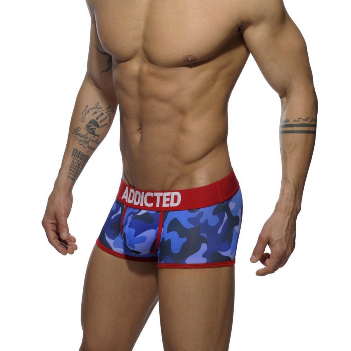 ADDICTED Boxer Camouflage Marine