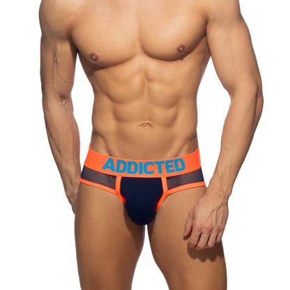 ADDICTED Slip Mesh Néon Marine