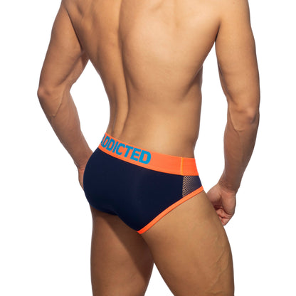 ADDICTED Slip Mesh Néon Marine
