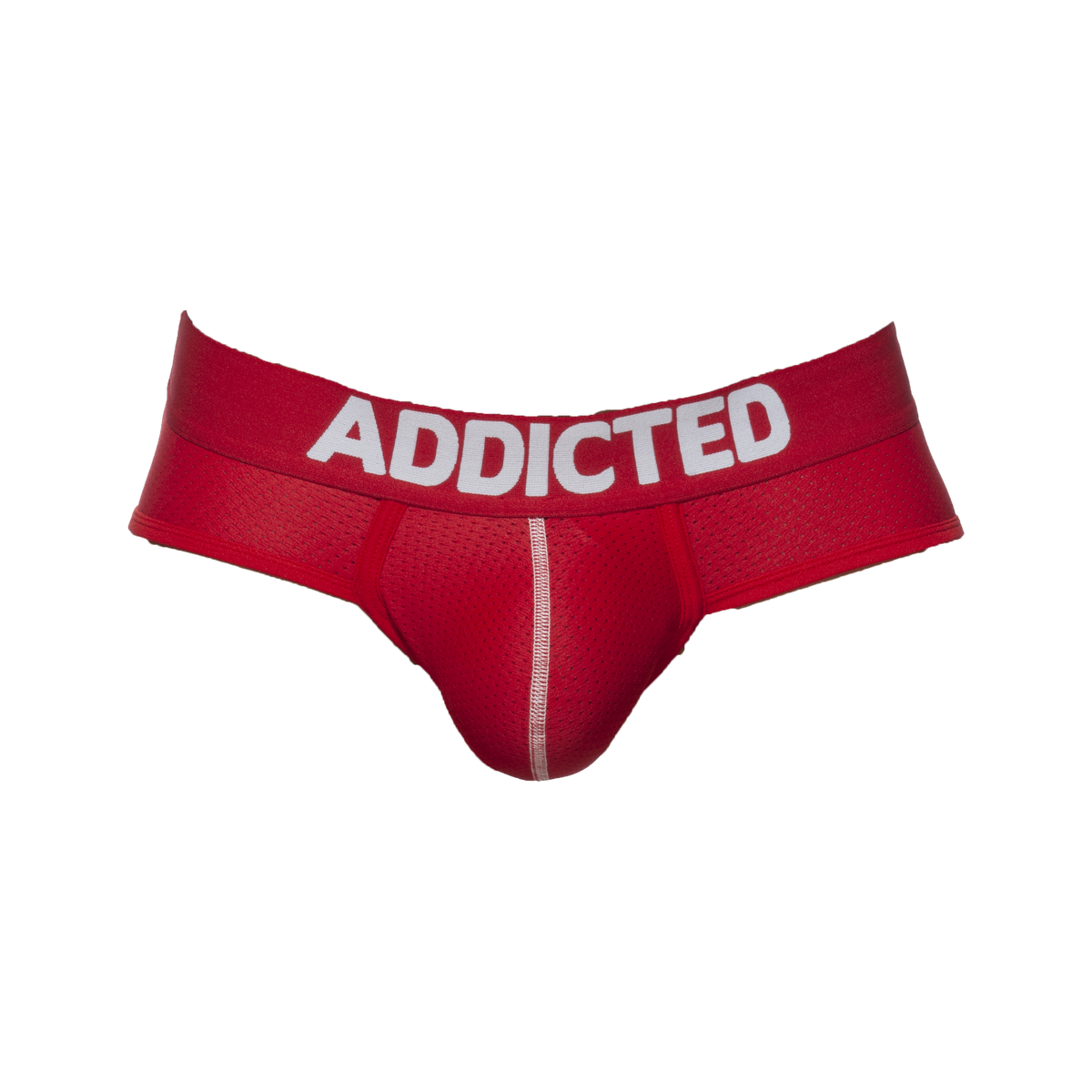 ADDICTED Push Up Mesh Brief Red Gunderwear