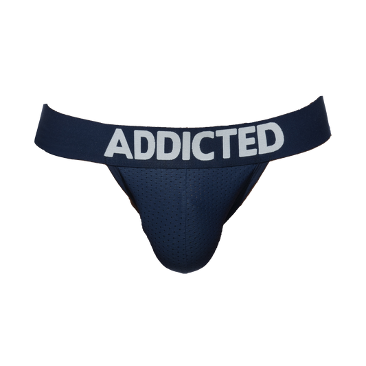 Addicted Push Up Mesh Jock Navy