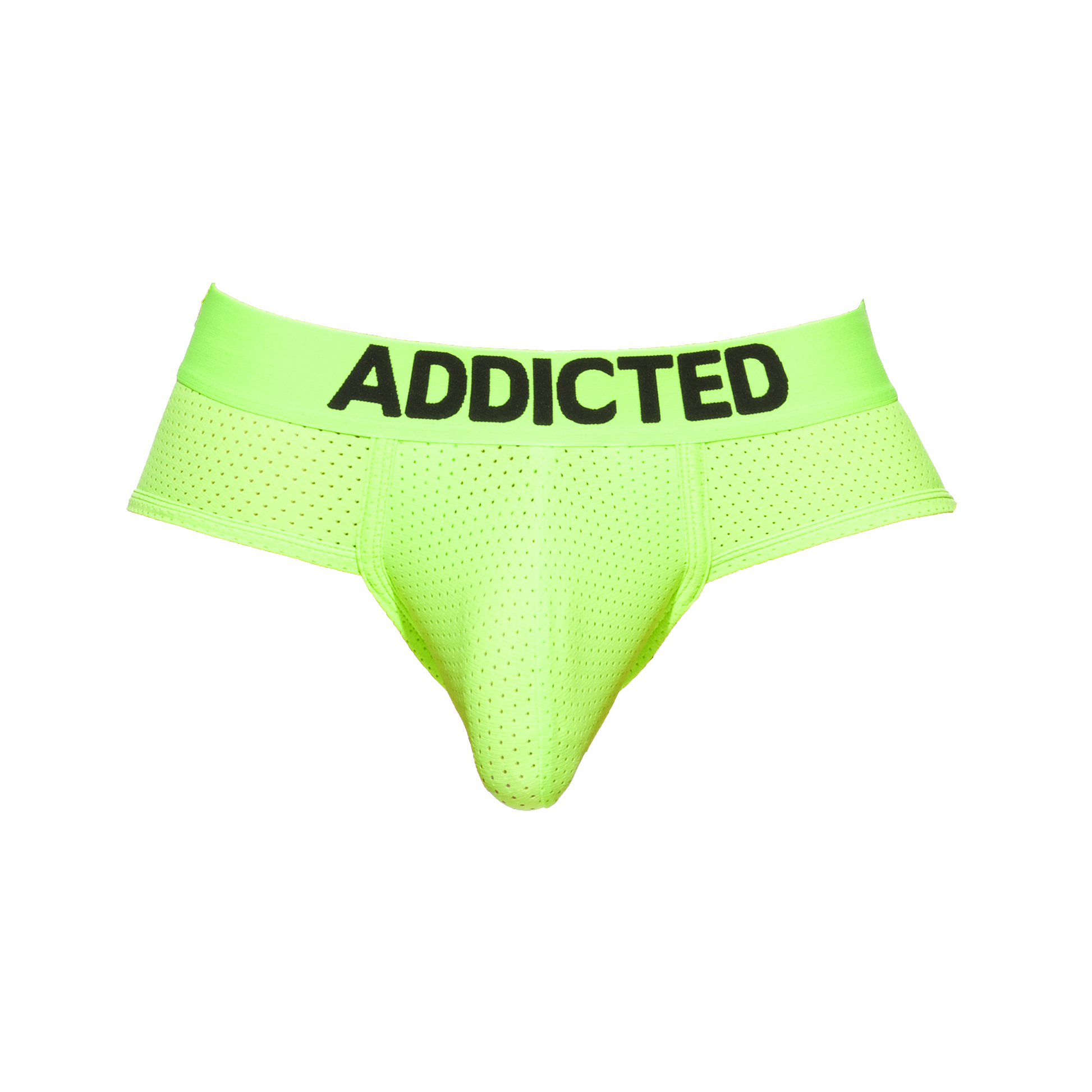 Addicted Ring Up Neon Mesh Brief Green