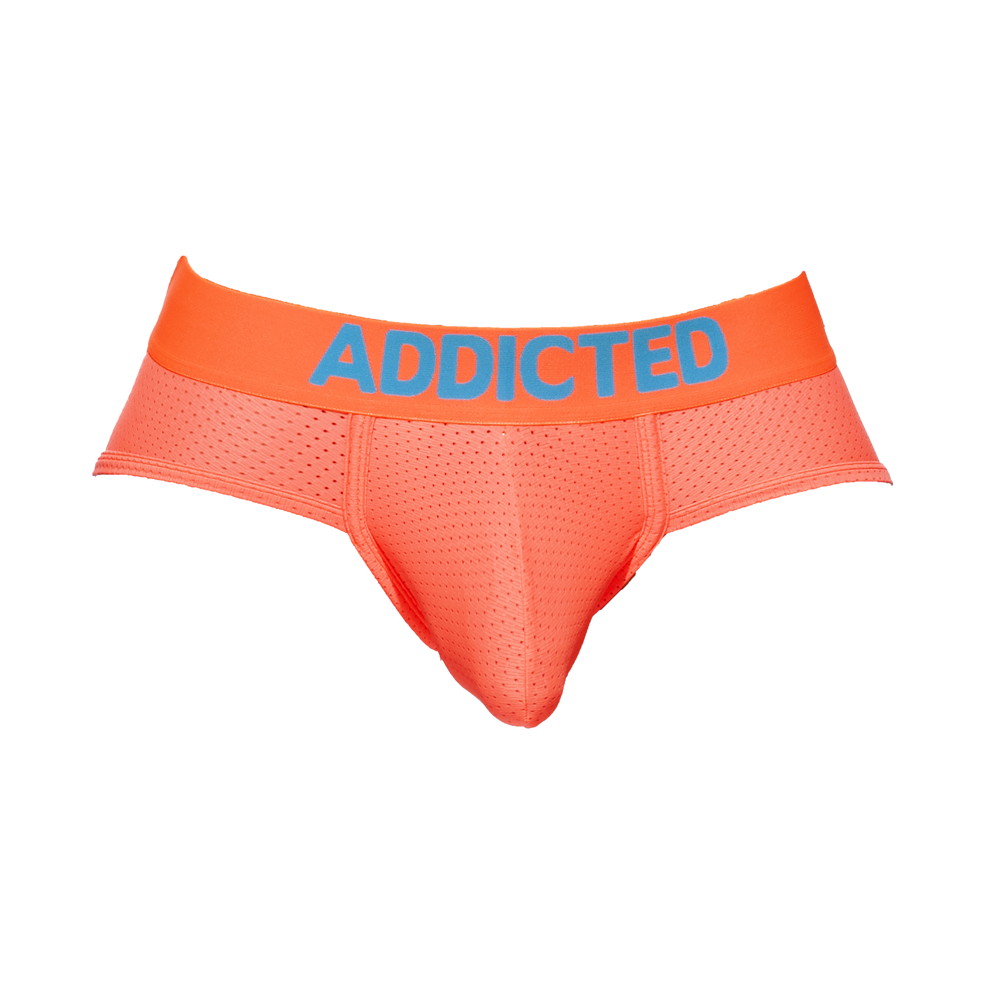 Addicted Ring Up Neon Mesh Brief Orange