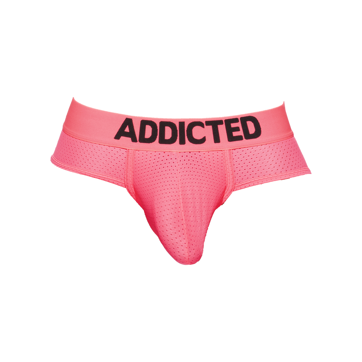 Addicted Ring Up Neon Mesh Brief Pink