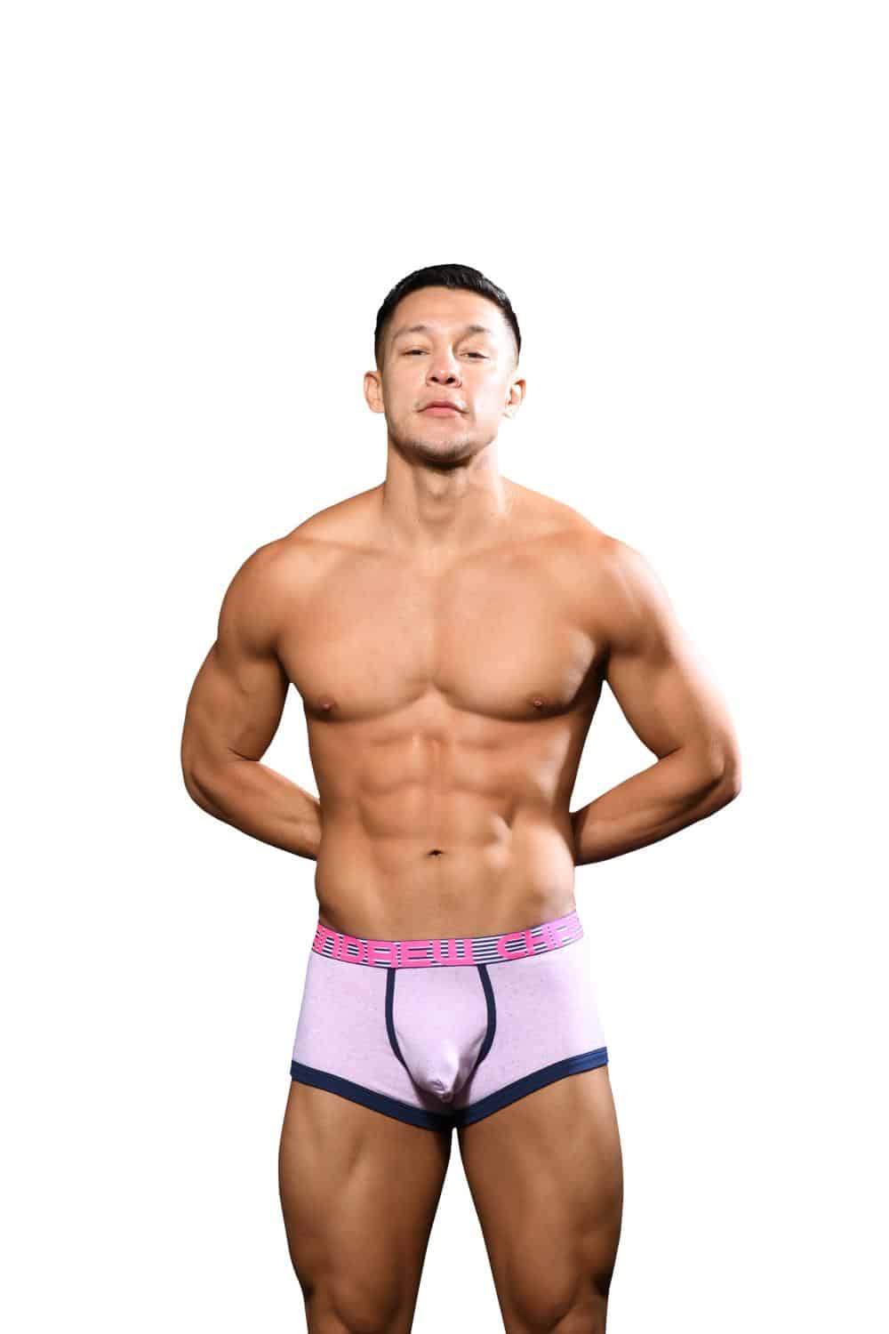 Andrew Christian ALMOST NAKED® Element Boxer Heather Pink