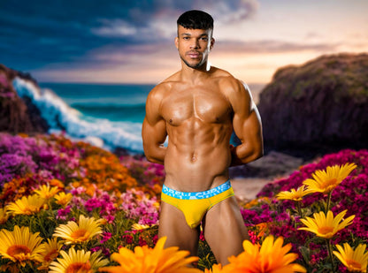 Andrew Christian ALMOST NAKED® ROPUTTAVAT ALUSHOUSUT Keltainen