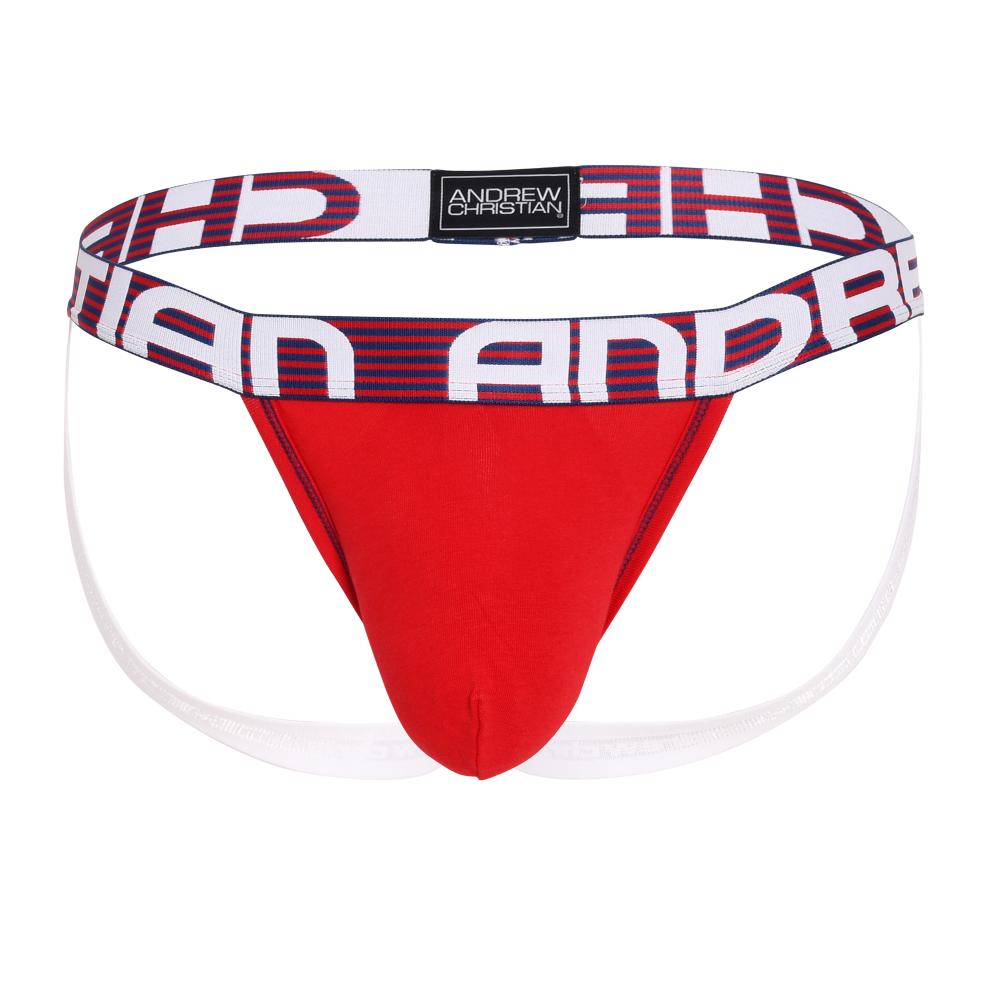 Andrew Christian ALMOST NAKED® HANG-FREE JOCK Red