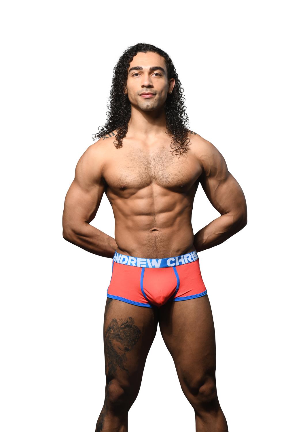 Andrew Christian ALMOST NAKED® MOISTURE CONTROL BOXER Bright Orange