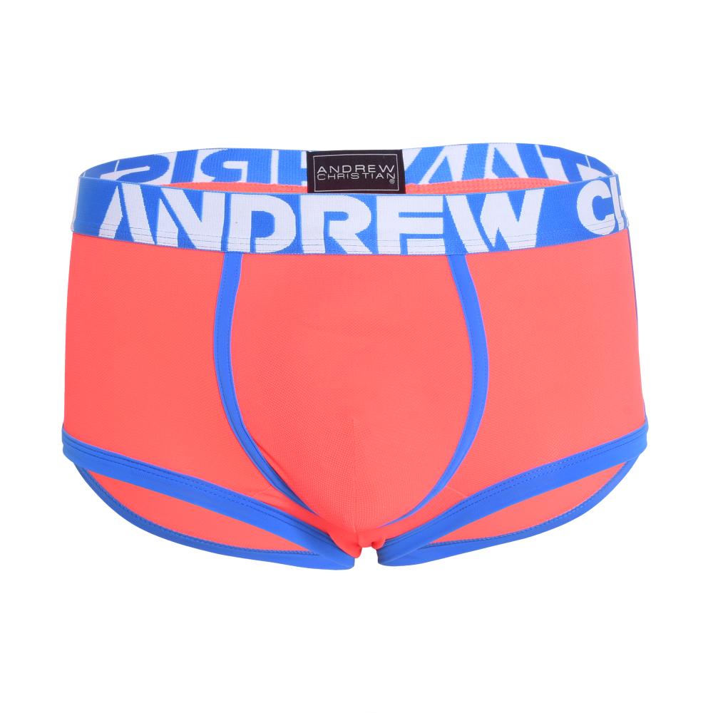 Andrew Christian ALMOST NAKED® MOISTURE CONTROL BOXER Bright Orange