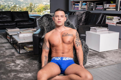 Andrew Christian ALMOST NAKED® Power Rib Boxer Royal