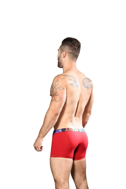 Andrew Christian Almost Naked Pride bomullsboxer röd