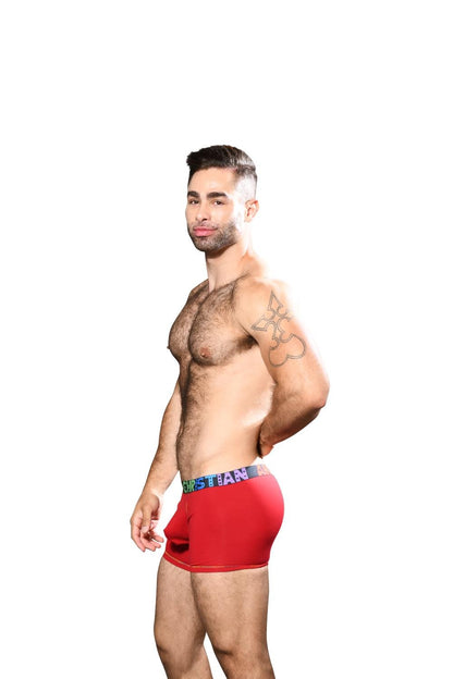 Andrew Christian Almost Naked Pride bomullsboxer röd
