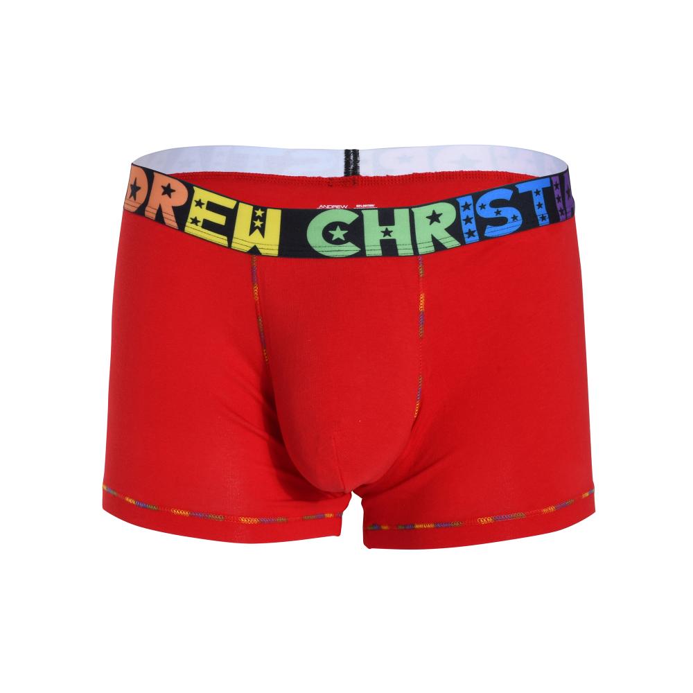 Andrew Christian Almost Naked Pride Cotton Boxer Rood