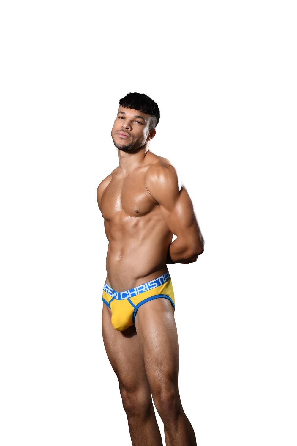 Andrew Christian BULGE C-RING BRIEF Yellow