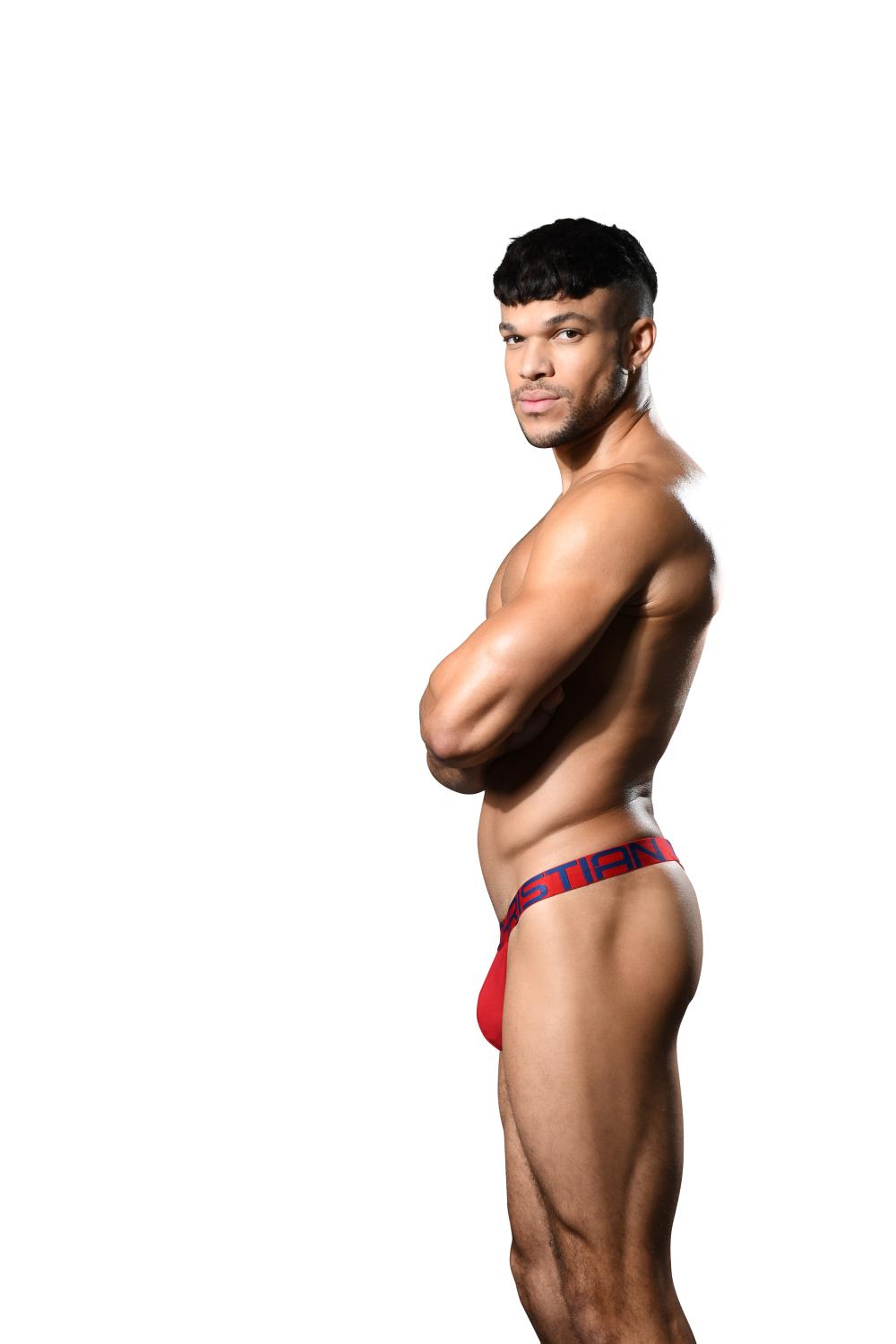 Andrew Christian BULGE C-RING THONG Red