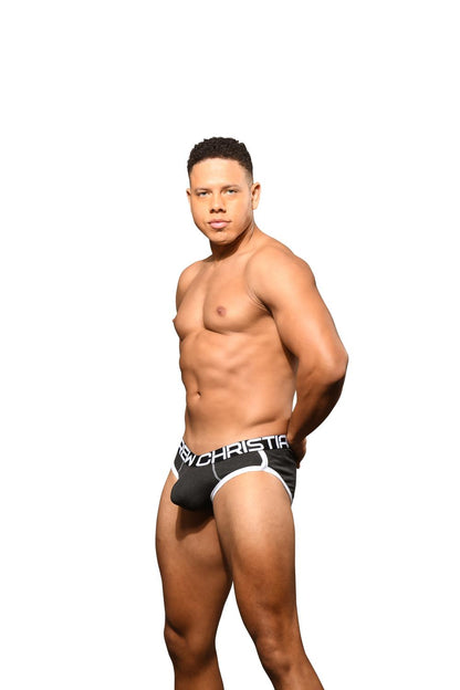 Andrew Christian Fly Tagless Brief mit ALMOST NAKED® Marineblau