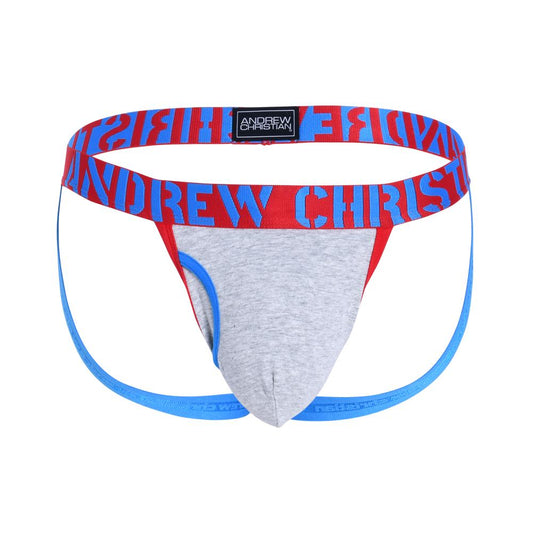 Andrew Christian FLY JOCK W/ ALMOST NAKED® Heather Grey