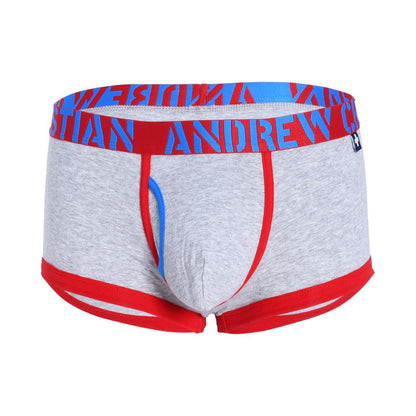 Andrew Christian Boxer Fly Tagless avec ALMOST NAKED® Gris chiné
