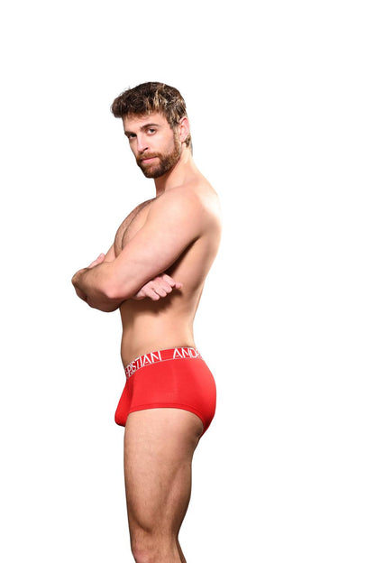 Andrew Christian Happy Modal Boxer w/ ALMOST NAKED® Red