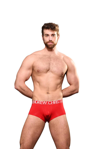 Andrew Christian Happy Modal Boxer w/ ALMOST NAKED® Red