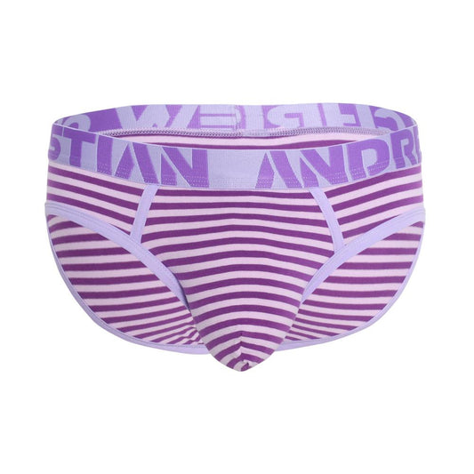 Andrew Christian LAVENDER STRIPE BRIEF W/ ALMOST NAKED®