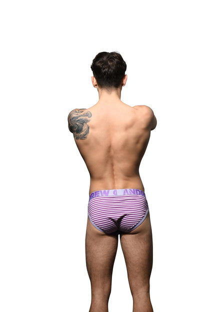 Andrew Christian Lavender Stripe Brief with ALMOST NAKED®