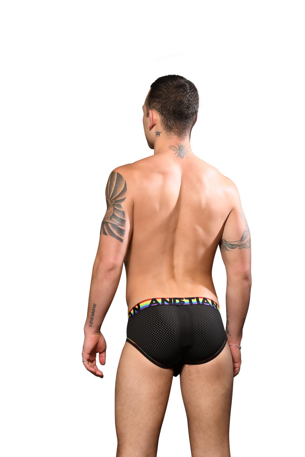 Andrew Christian Rainbow Arch Mesh Brief w/ ALMOST NAKED®