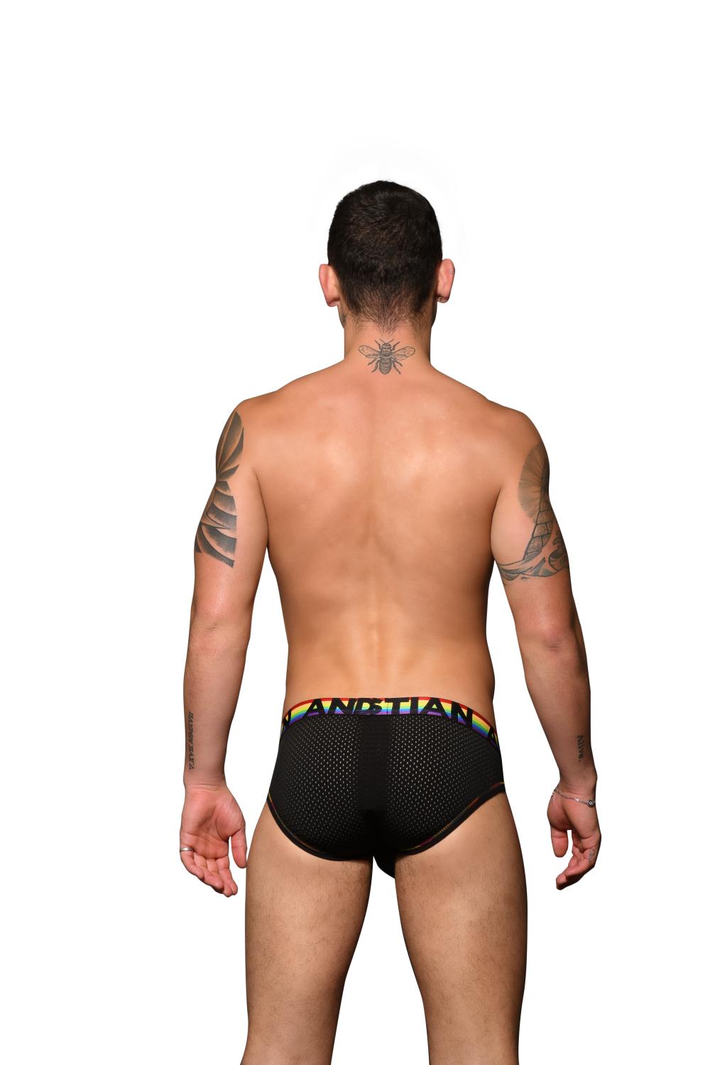 Andrew Christian Rainbow Arch Mesh Brief w/ ALMOST NAKED®