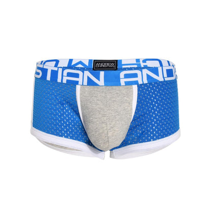 Andrew Christian SHOW-IT® Sports Mesh Boxer Heather/Blue