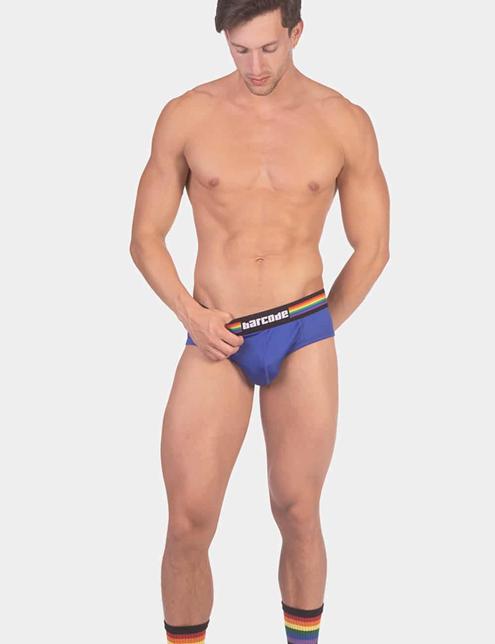 Barcode Berlin Backless Brief Pride Royal