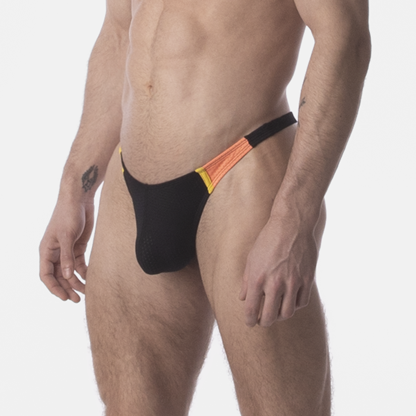 Barcode Berlin Thong RONAK Black-Yellow-Orange