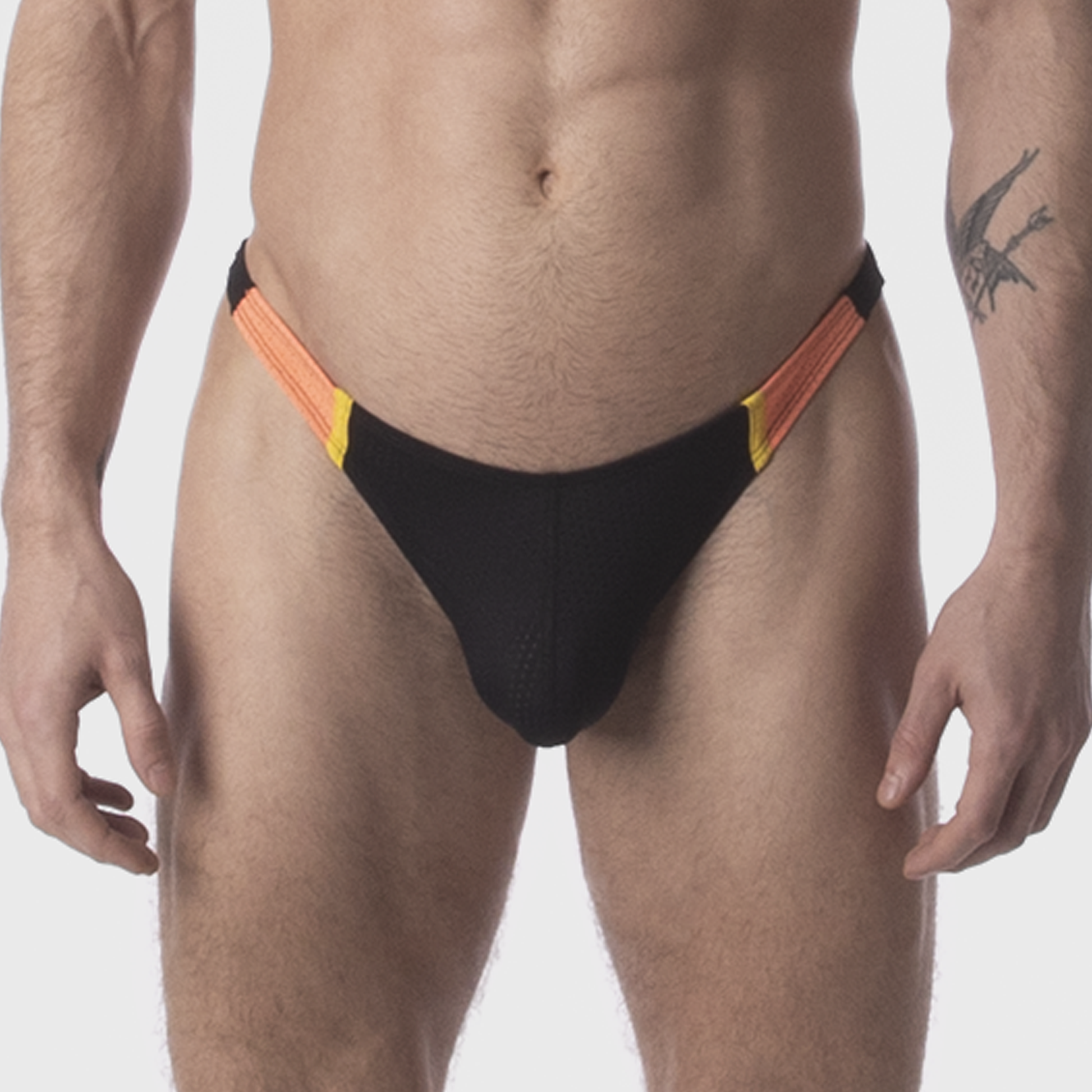 Barcode Berlin Thong RONAK Black-Yellow-Orange