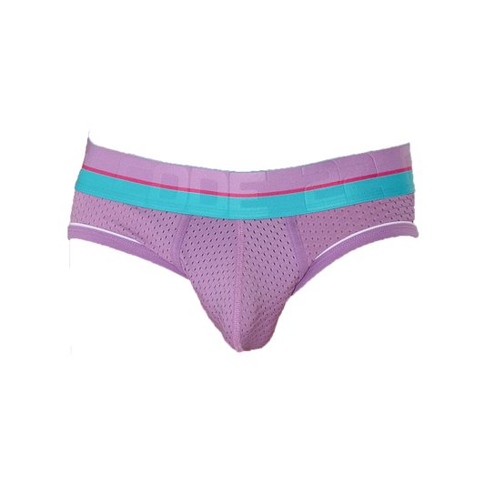 CODE 22 Bright Mesh Brief Grape